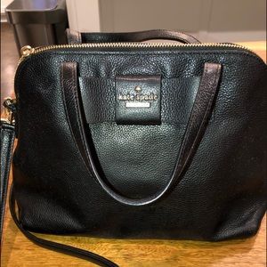 KATE SPADE BLACK ROBINSON STREET MAISE LEATHER BAG